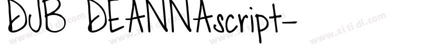 DJB DEANNAscript字体转换